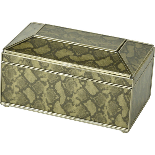 gold python skin tea box tissue