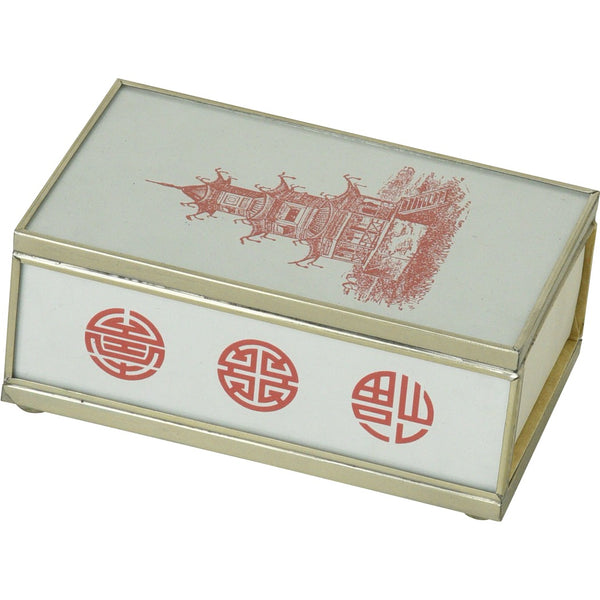 Red Pagoda Matchbox Cover