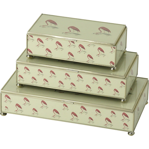 Flamingo rectangular stacking 3 box set
