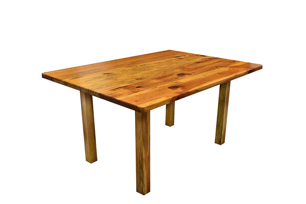 Reclaimed Heart Pine Wood Dining Room Table