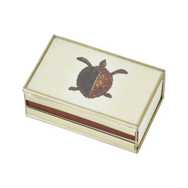 Brown Turtle Matchbox cover