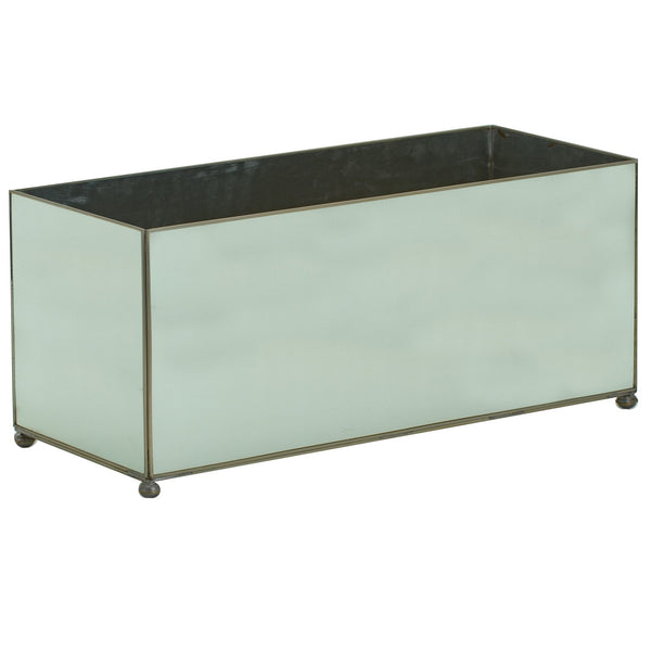 mirrored planter pots small rectangular new mirror planter