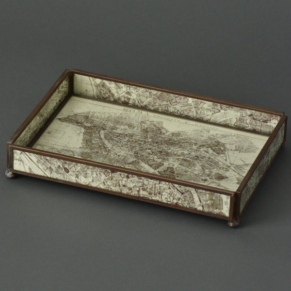 Copperized Rome Map Tray